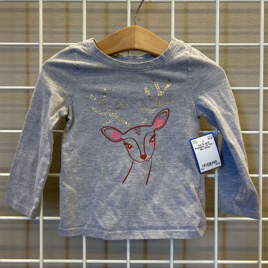 Cat & Jack Reindeer LS Tee - 18m