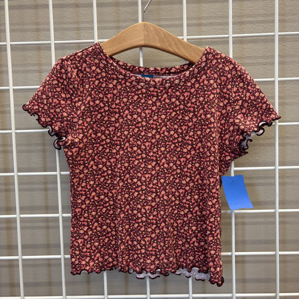 Old Navy Floral Fitted SS Tee - 8