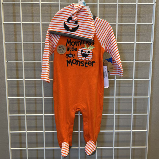 NWT Baby Essentials Mommy's Litlte Monster One Pc Set - 6m