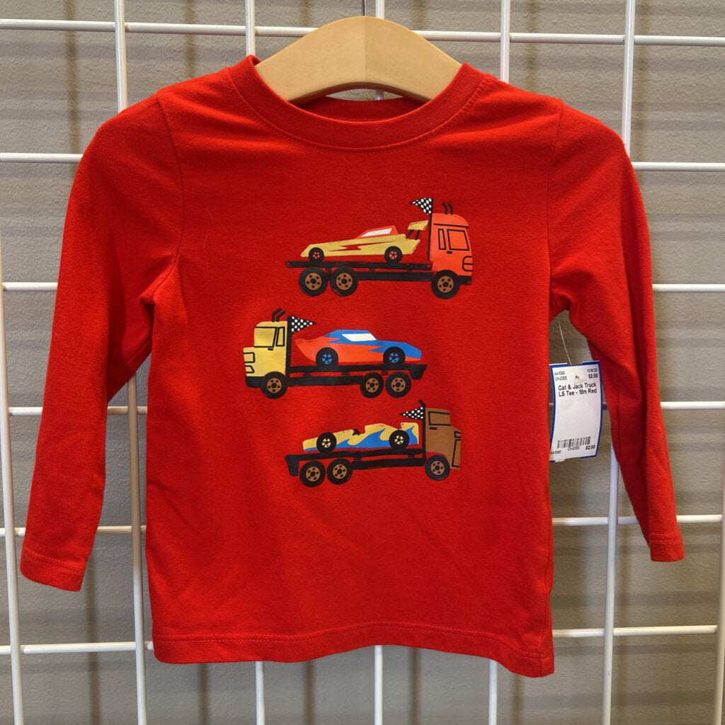 Cat & Jack Truck LS Tee - 18m