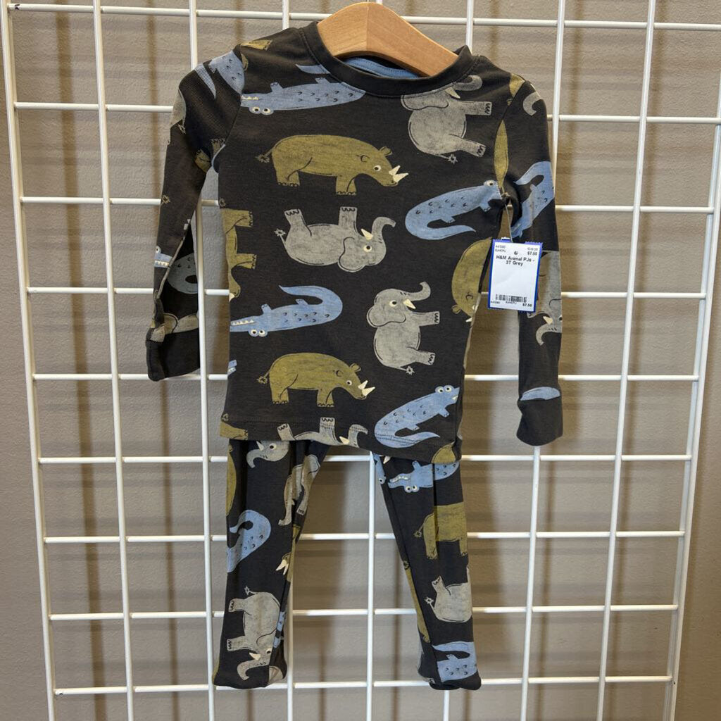 H&M Animal PJs - 3T