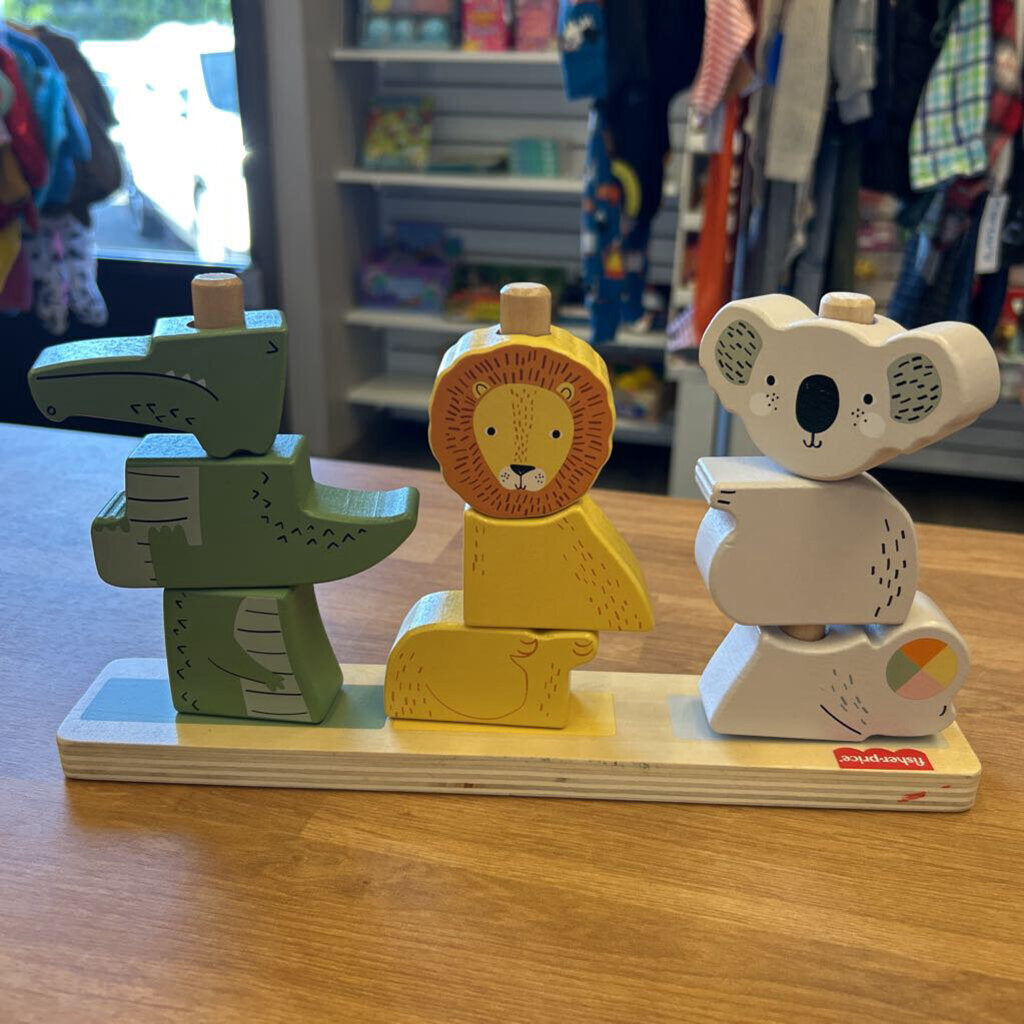 Fisher-Price Wooden Stack Sort Animals