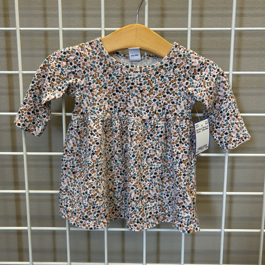 Old Navy Floral LS Dress - 3/6m