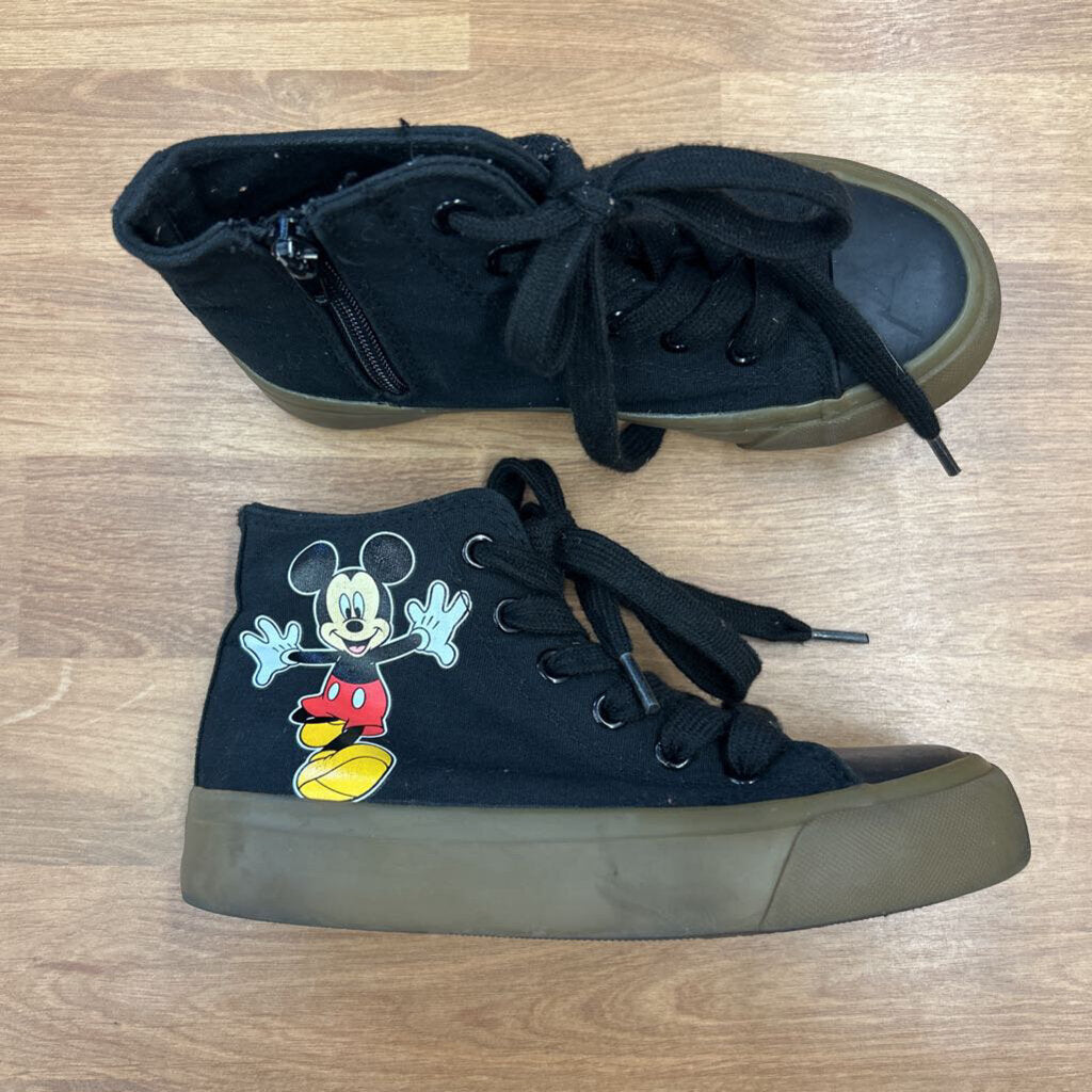 Mickey Mouse Black High Top Sneakers - 13