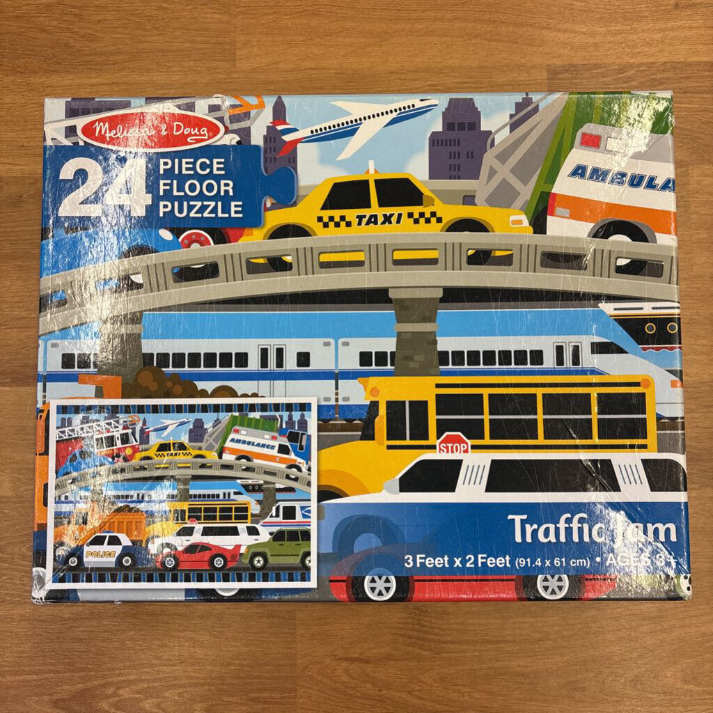 Melissa & Doug 24pc Floor Puzzle - Traffic Jam