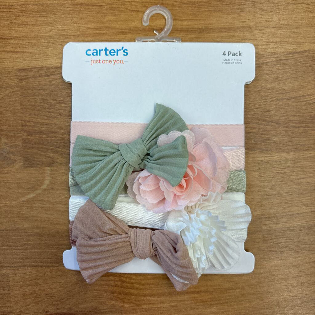 NEW Carter's Infant Headbands - 4 Pack