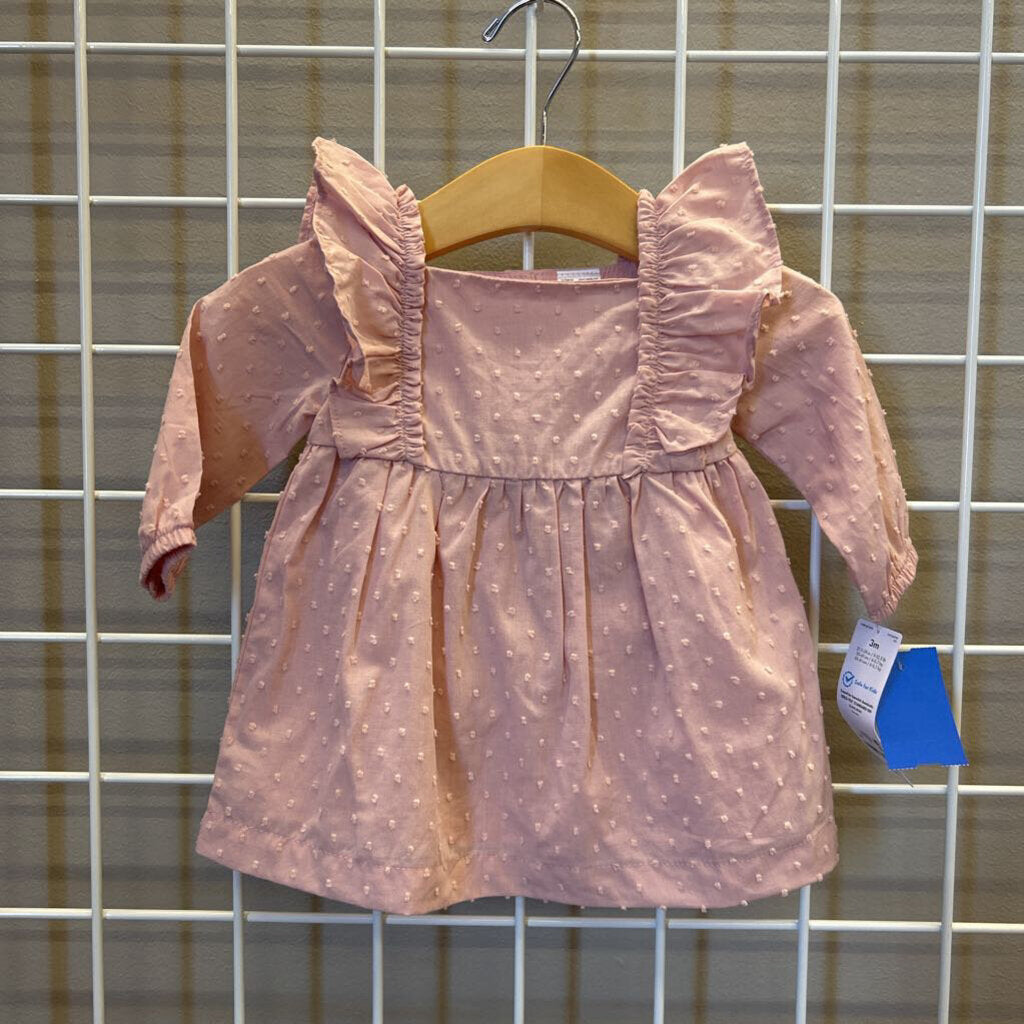 NWT Carter's Swiss Dot LS Dress w/ Bloomers - 3m