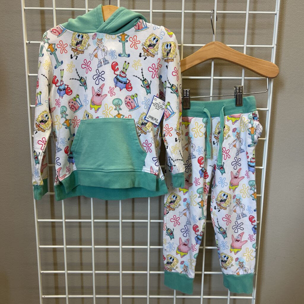Lullaby Land Bamboo Spongebob Two Pc Set - 4T