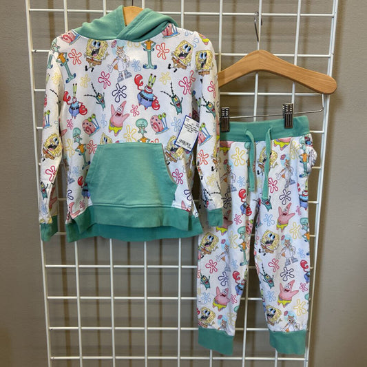 Lullaby Land Bamboo Spongebob Two Pc Set - 4T