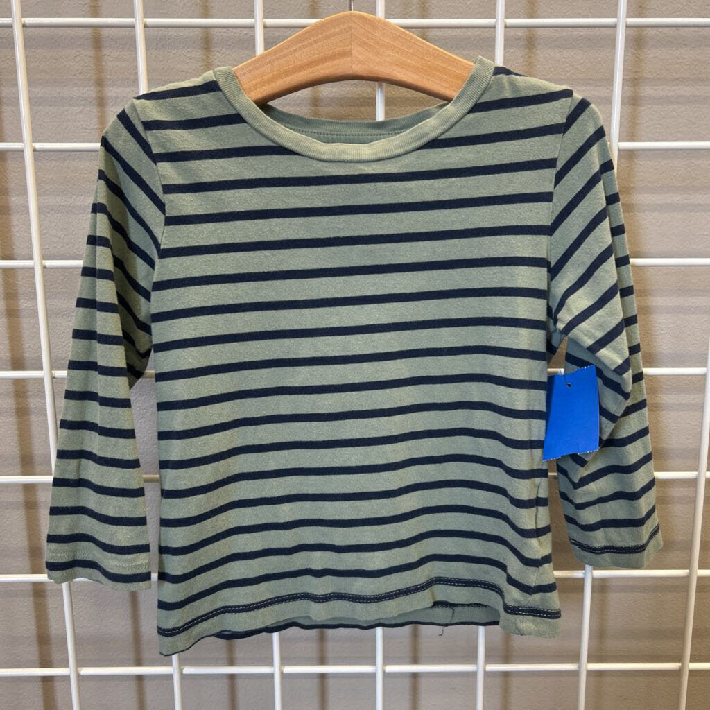 H&M Stripe LS Tee - 2T