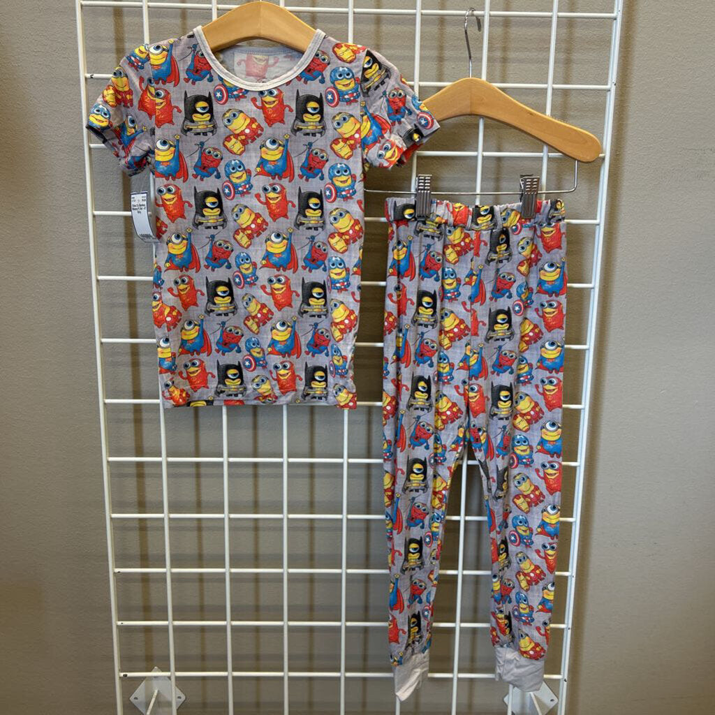 Chloe Co Bamboo Minions Pj Set - 4T