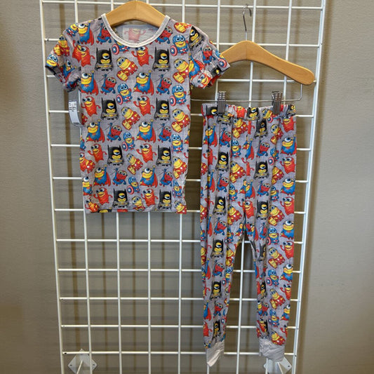 Chloe Co Bamboo Minions Pj Set - 4T