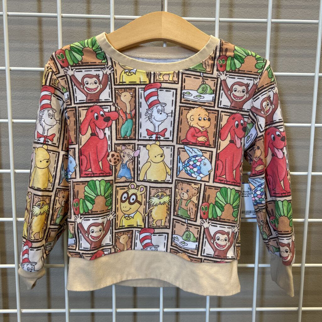 Millie Rose Bamboo Storybook Crewneck - 3T