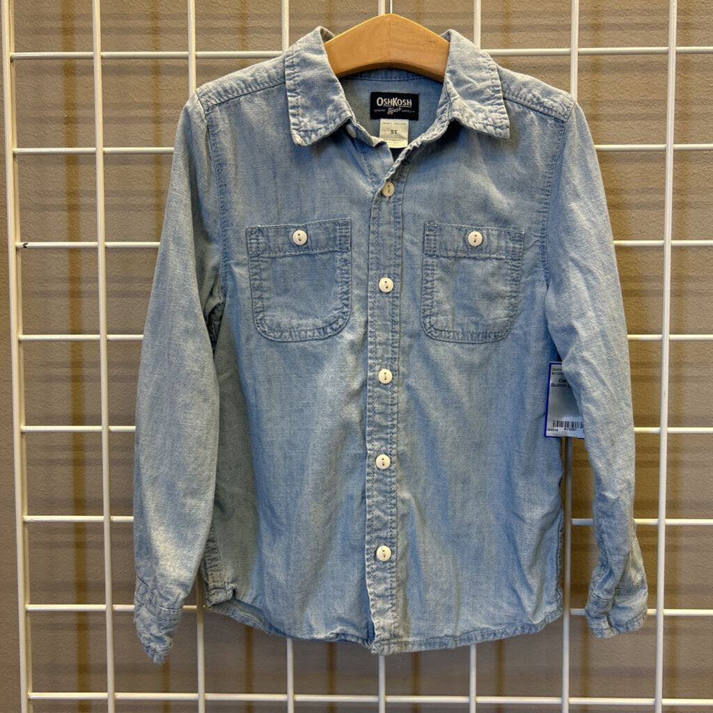 Osh Kosh LS Button Up - 5T