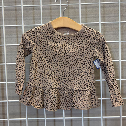 Carter's Leopard LS Tee - 2T