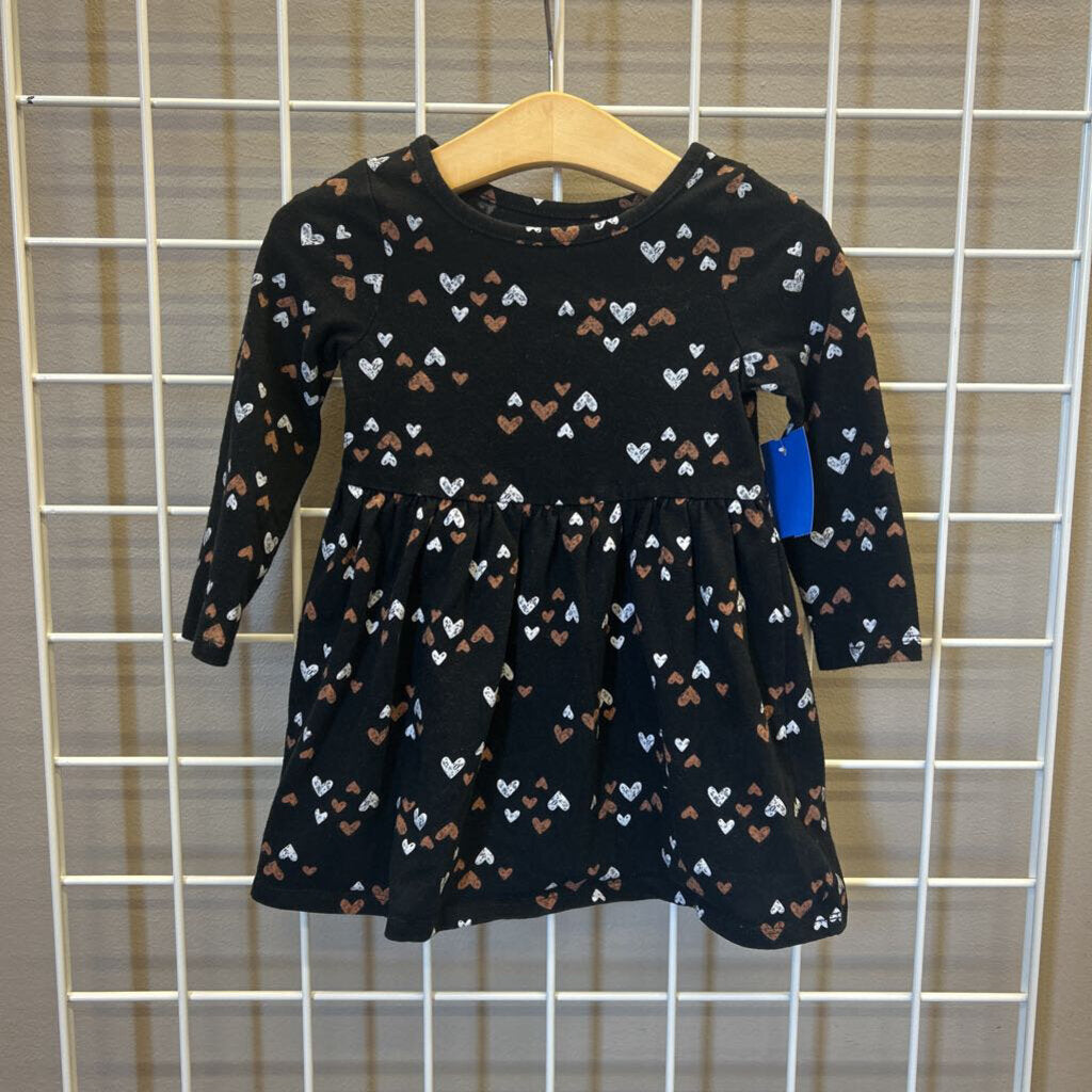 Cat & Jack Heart LS Dress - 2T