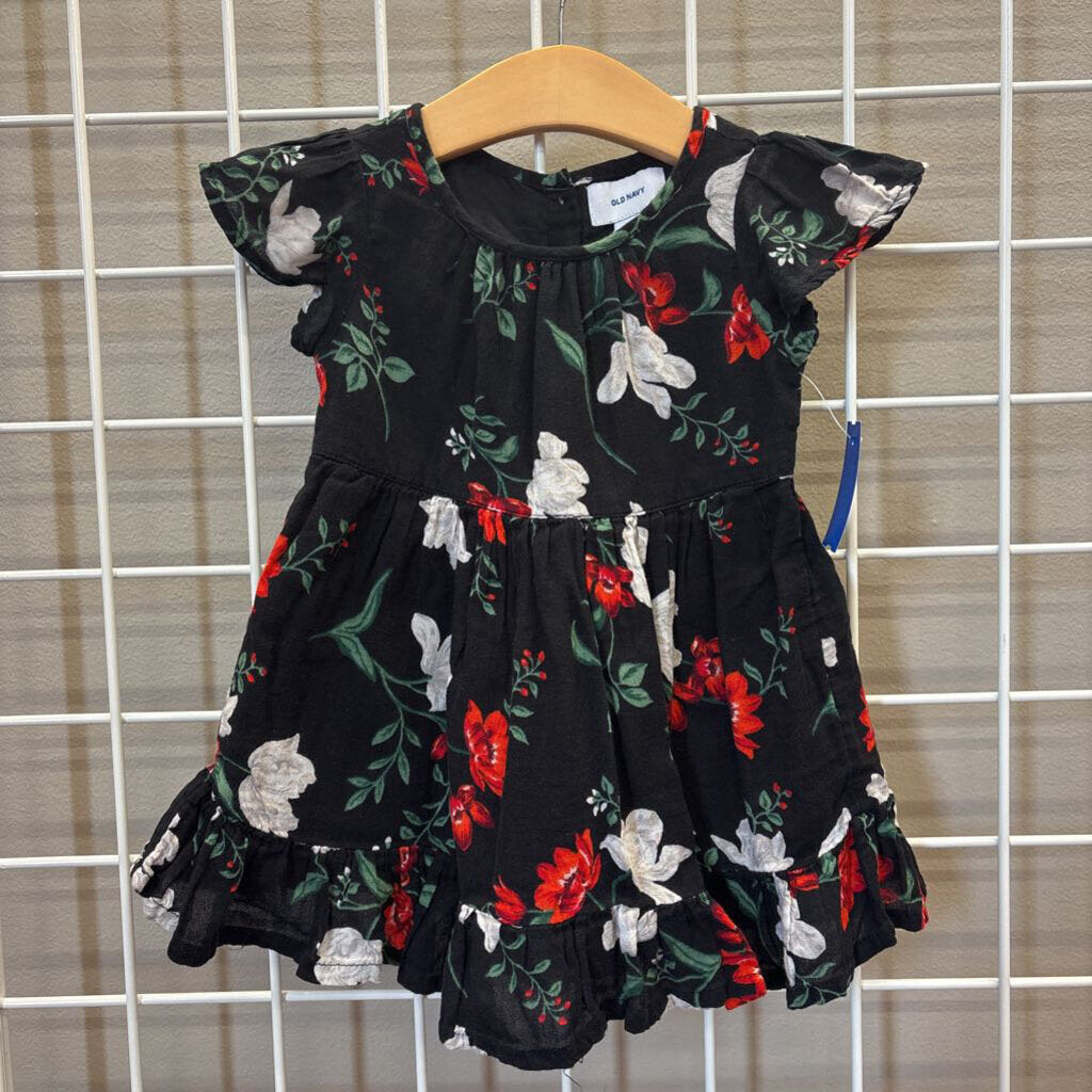 Old Navy Floral SS Dress - 18/24m