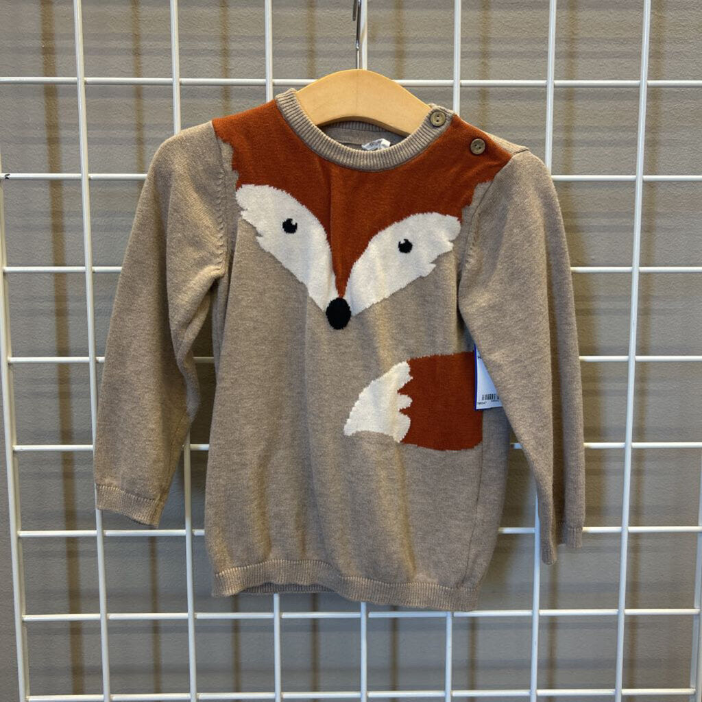 H&M Fox Sweater - 3T