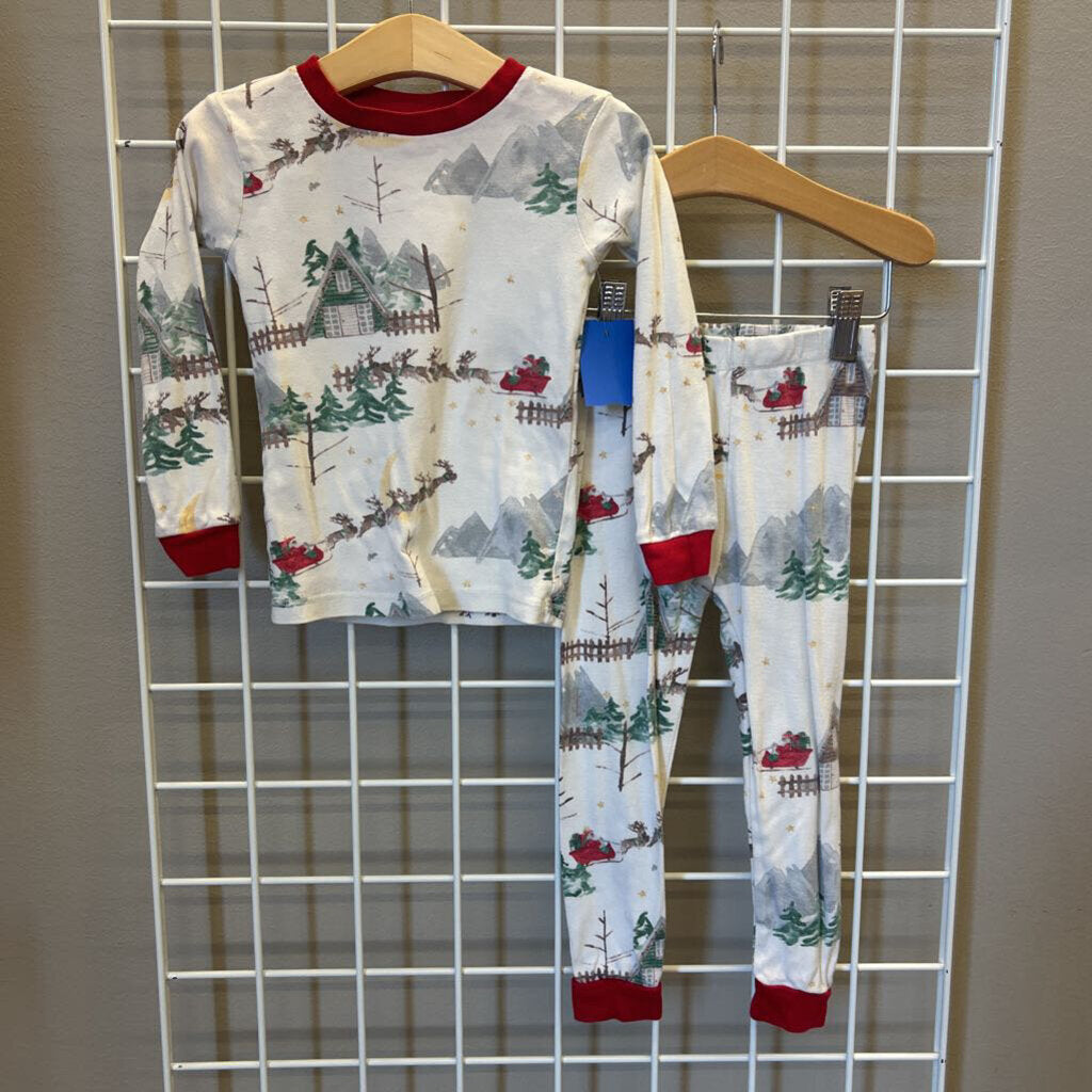 Burt's Bees Santa Pjs - 3T