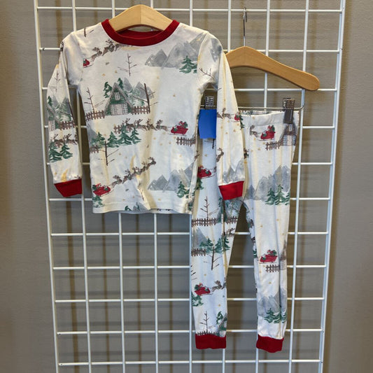 Burt's Bees Santa Pjs - 3T