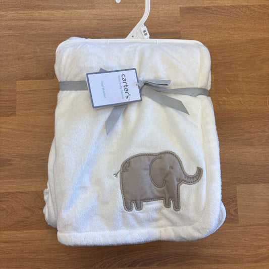NEW Carter's Cozy Blanket - White Elephant