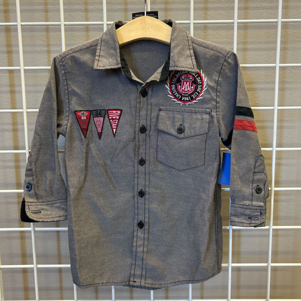 Mecca LS Button Up - 2T