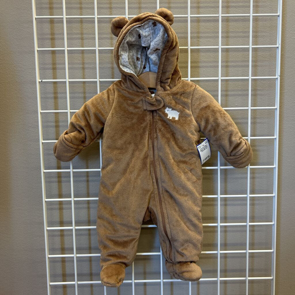 Carter's Bear Fleece Bunting - 0/3m