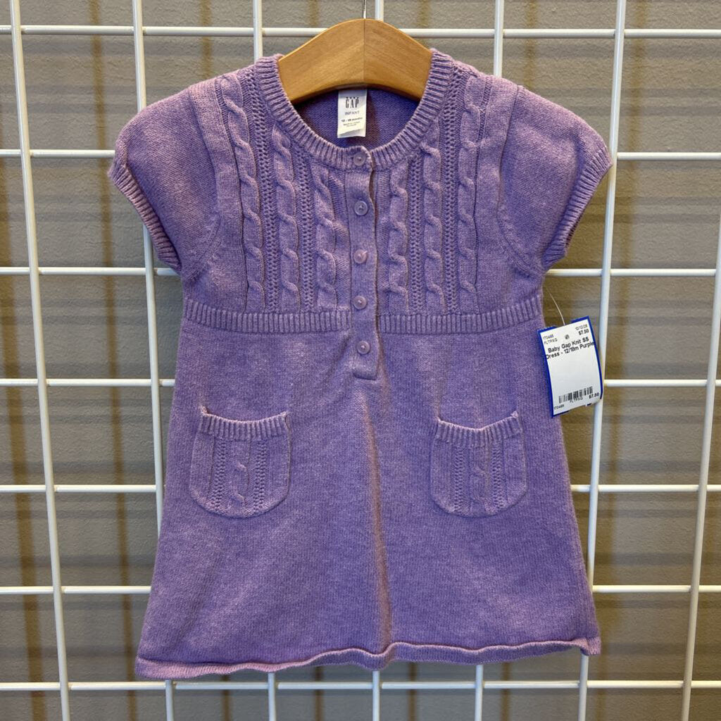 Baby Gap Knit SS Dress - 12/18m