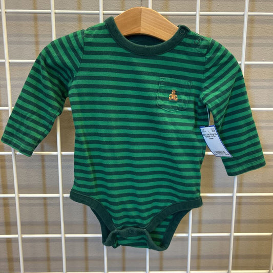 Baby Gap Stripe LS Onesie - 6/12m