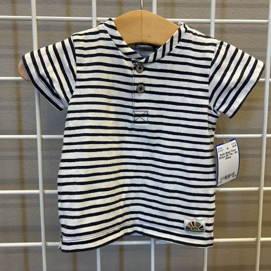 Smile Baby Face Stripe SS Tee - 6m
