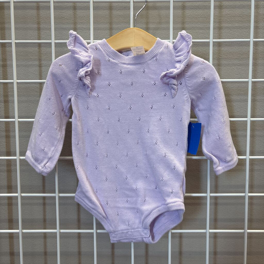 Osh Kosh Knit LS Onesie - 12m