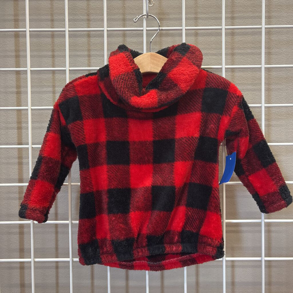 Old Navy Fleece Plaid Turtleneck - 18/24m
