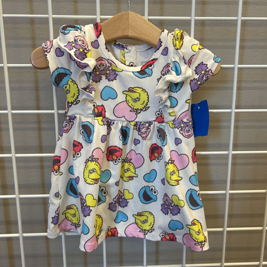 Sesame Street SS Dress - 6m