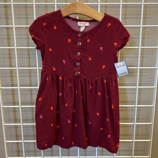 Cat & Jack Apple SS Dress - 4T