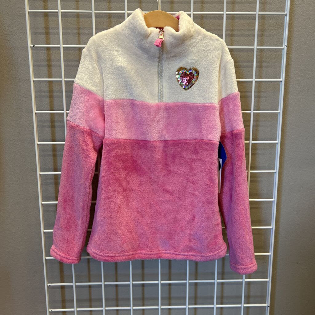 NWT Wallflower Girl Fuzzy Quarter Zip Pullover - 10/12