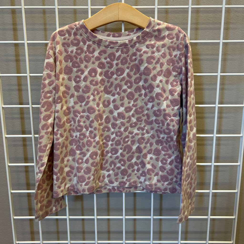Cat & Jack Leopard LS Tee - 6/7