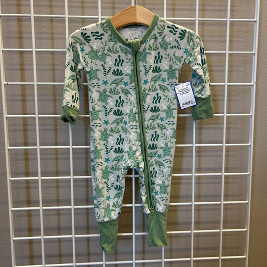 Emerson and Friends Bamboo Turtle Zip Sleeper - 0/3m