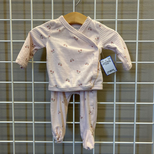 Carter's Ribbed Floral Two Pc Set - 3m
