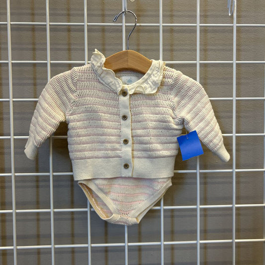 Cloud Island Knit Stripe Two Pc Set - 0/3m