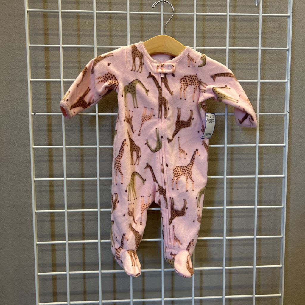 Carter's Fleece Giraffe Zip Sleeper - 3m