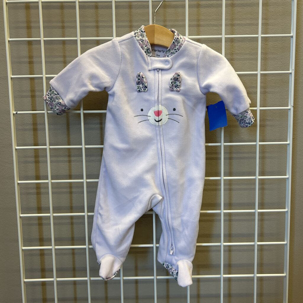 Carter's Fleece Cat Zip Sleeper - 3m