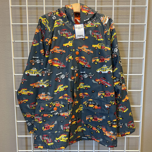 Hatley Fleece Lined Rain Jacket Cars - 8