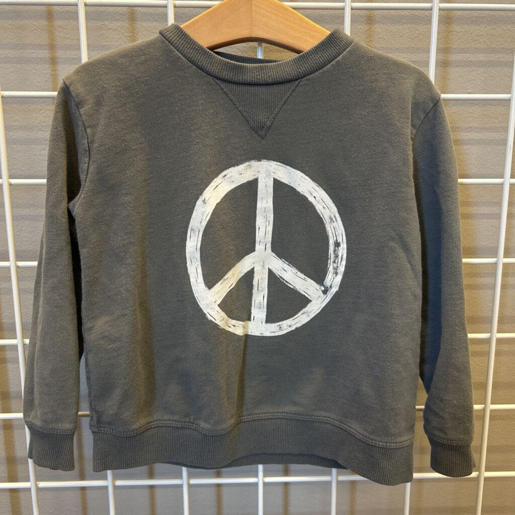 Little Co. Peace Crewneck - 4T