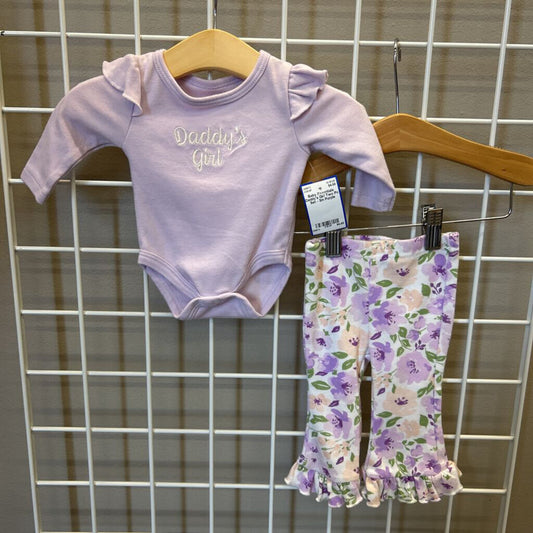 Baby Essentials Daddy's Girl Two Pc Set - 3m