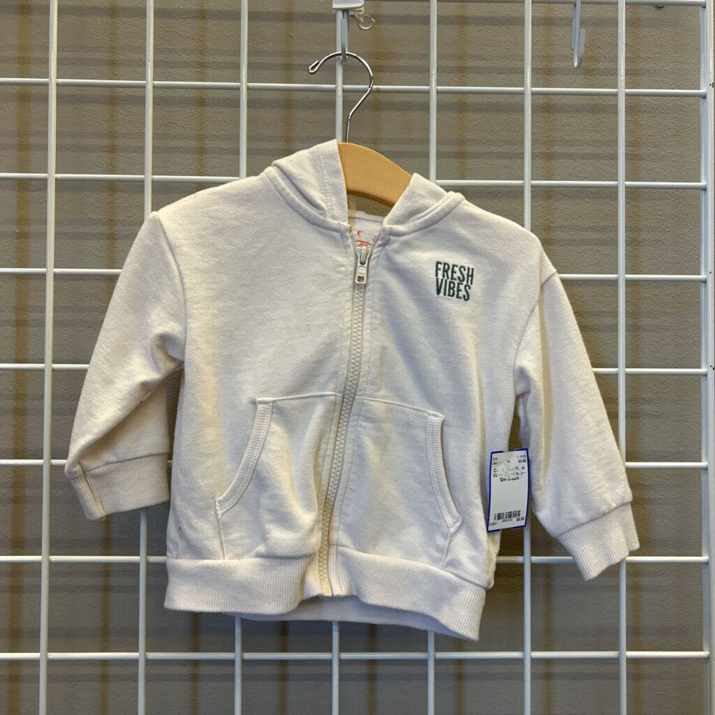 Cat & Jack Fresh Vibes Zip Hoodie - 12m