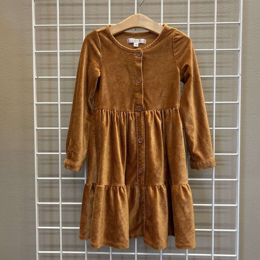 Biscotti Velvet LS Button Dress - 5