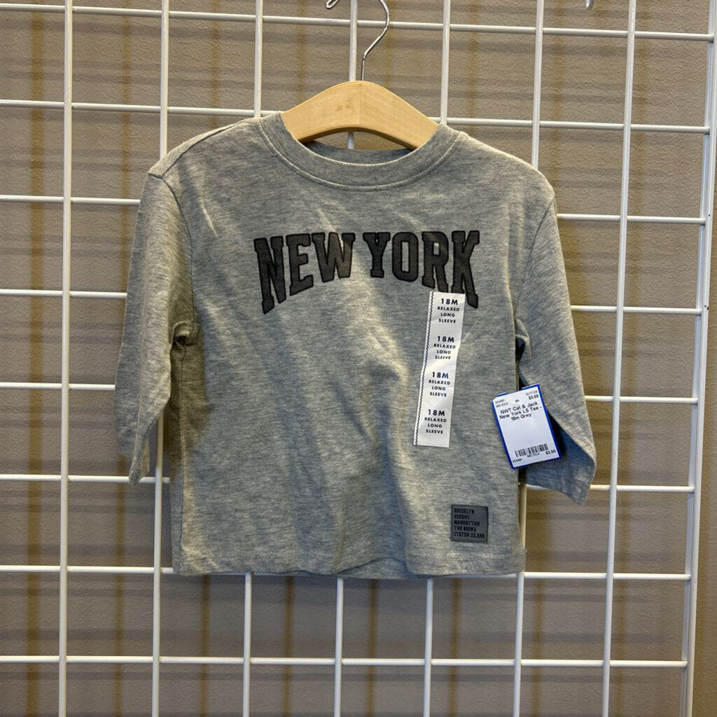NWT Cat & Jack New York LS Tee - 18m