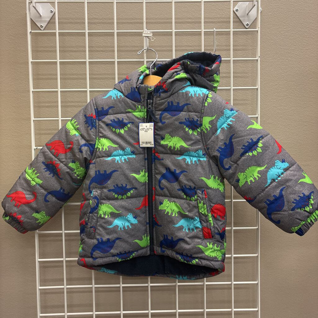 London Fog Dino Puffer Jacket - 4T