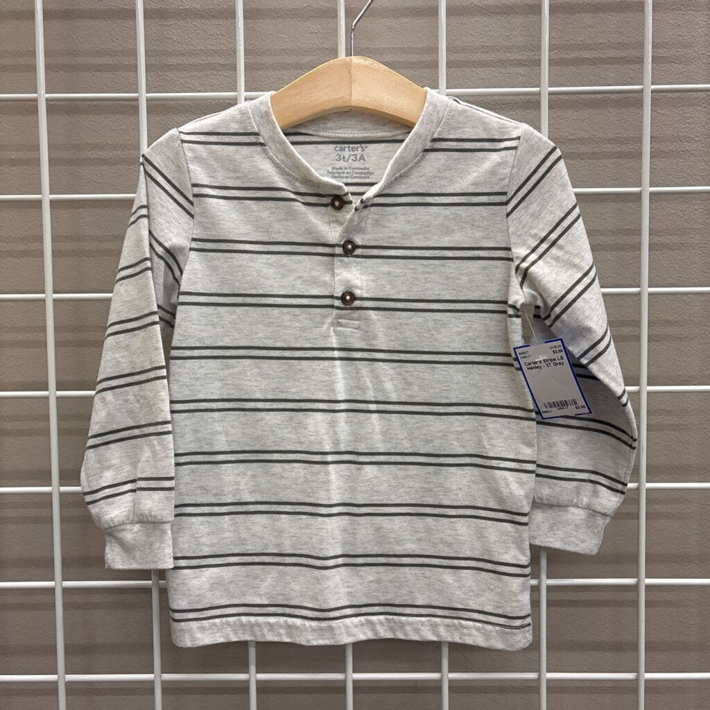 Carter's Stripe LS Henley - 3T