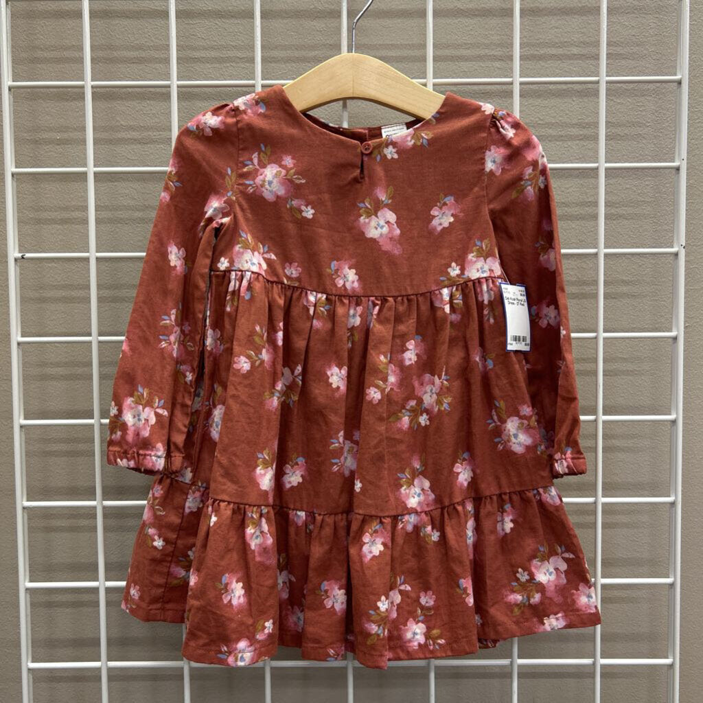 Osh Kosh Floral LS Dress - 2T